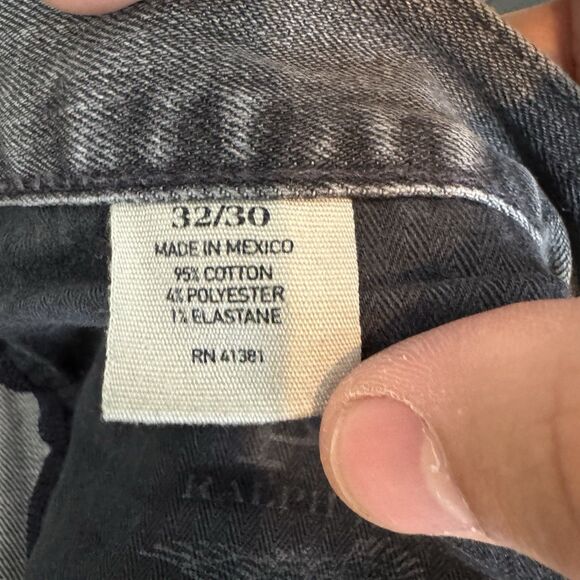 Polo Ralph Lauren Jeans Mens 32x29‎ Grey Varick Slim Straight Stretch Denim - Picture 10 of 11